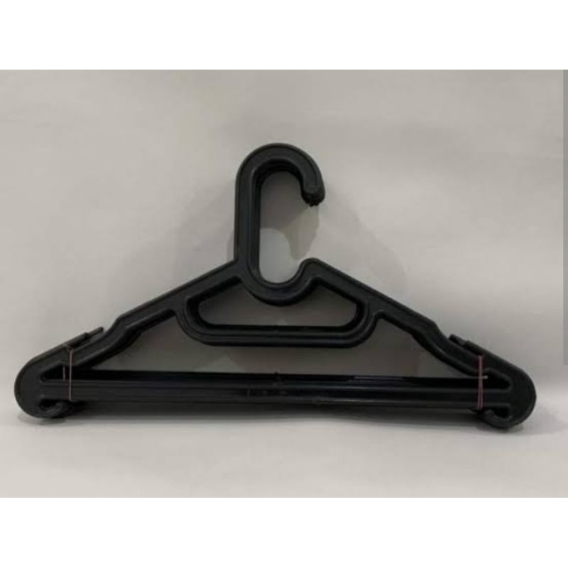 Hanger LAUNDRY HITAM / Hanger Murah / Hanger Plastik