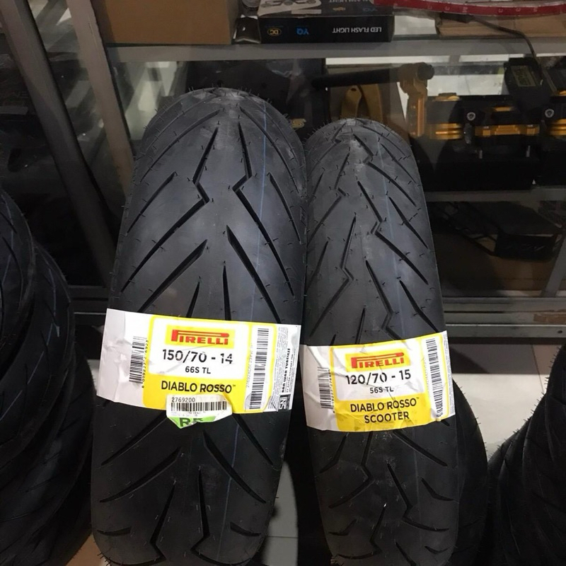 Pirelli XMAX ban luar pirelli 120/70-15 150/70-14 diablo rosso scooter