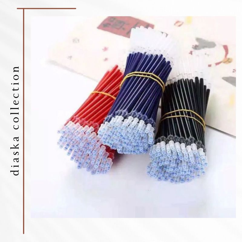 

Refil Pena Gel Isi Ulang Tinta Cair 0.5MM Pena Murah Produk Import
