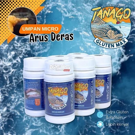 Tanago Gluten Max Arus Deras Umpan Micro Fishing Umpan Pelet Tanago