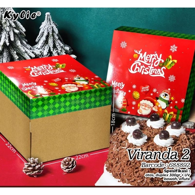 

BOX KUE NATAL CHRISTMAS - VIRANDA 2