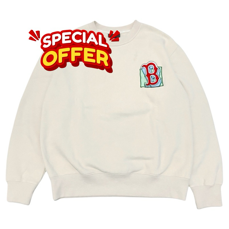 MLB BOSTON SWEATER IN WHITE