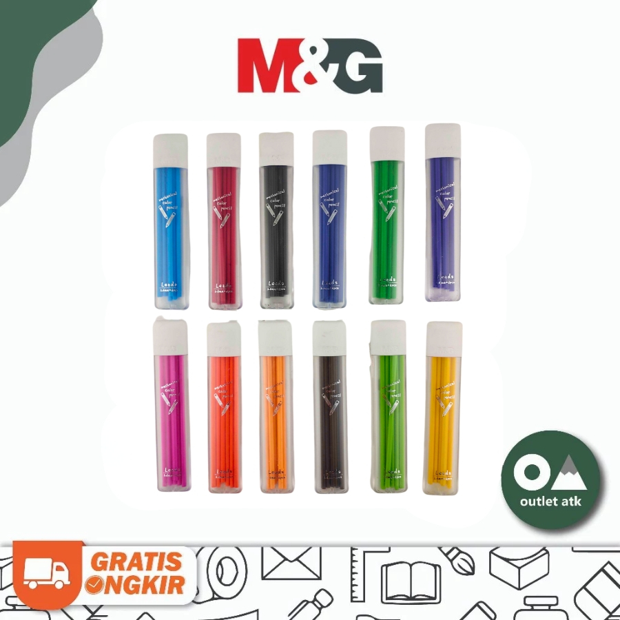 

Isi Pensil Warna Mekanik M&G Click Color Pencil Refill 2.6mm Tebal