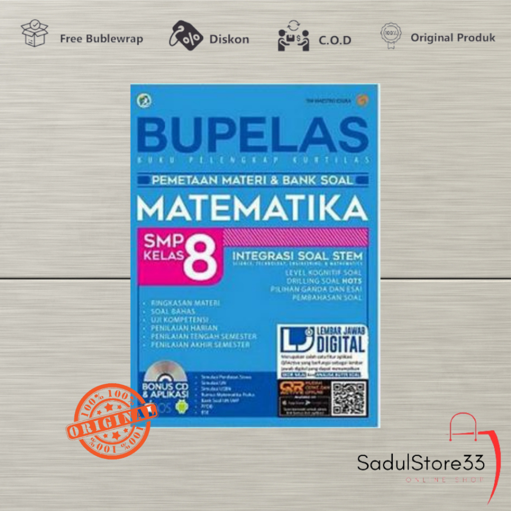 BUKU PELAJARAN SMP - BUPELAS PEMETAAN MATERI & BANK SOAL MATEMATIKA SMP KELAS 8