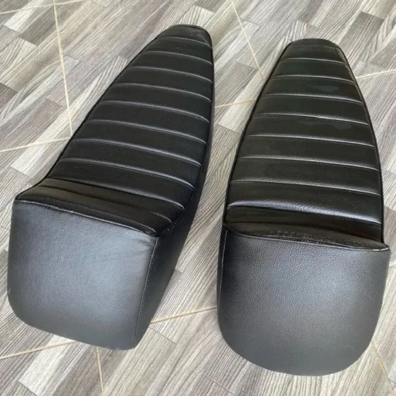 Jok Racing Caferacer Jok Panjang Vespa Caferacer Vespa Super Sprint Vbb Tahun Tua Warna Hitam