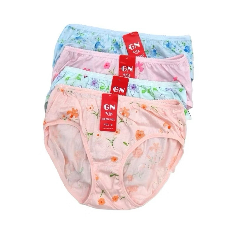 6 PCS (Setengah Lusin) CD Celana Dalam Wanita Perempuan Golden Nick Motif