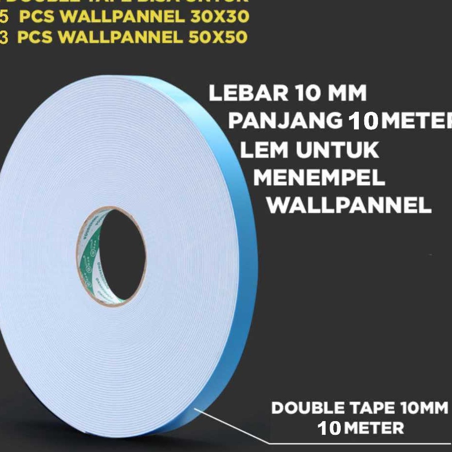 Lem Perekat Doue Tape Dua Sisi Wallpaper Panel