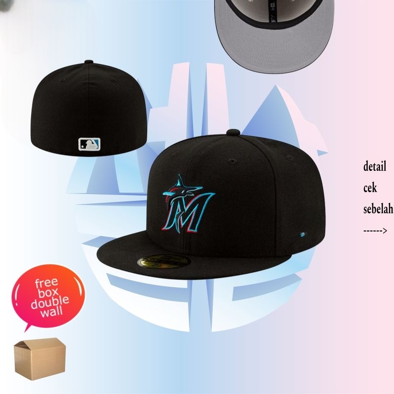 Topi Fitted Florida Marlins/Topi Fitted Logo M