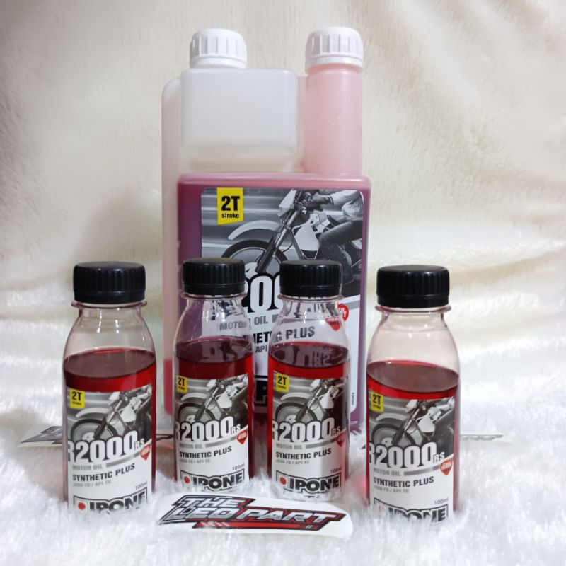 OLI SAMPING IPONE R2000 STRAWBERRY KEMASAN 100ML REPACK OLI SAMPING MOTOR WANGI STRAWBERRY IPONE R20