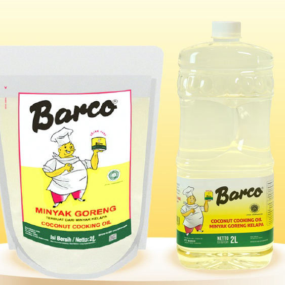 

Barco minyak kelapa botol / refill 2 liter