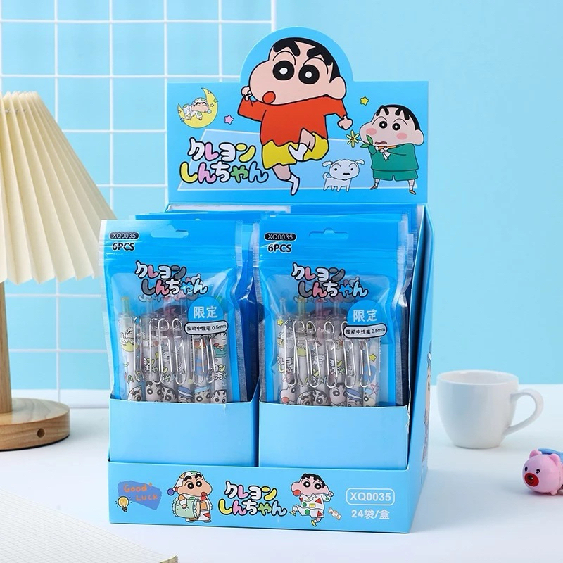 

BOLPEN GEL Shinchan 1pack isi 6pcs (0.5mm)