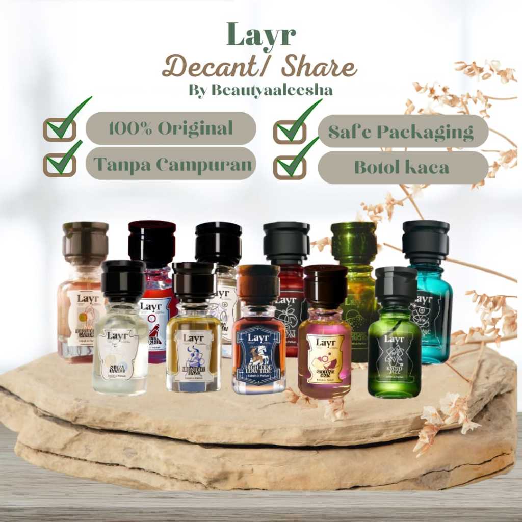 [SHARE IN BOTTLE] Decant Parfum LAYR EMPTY ROOM | Villa Enigma | Before Petrichor | High Tide Low Ti