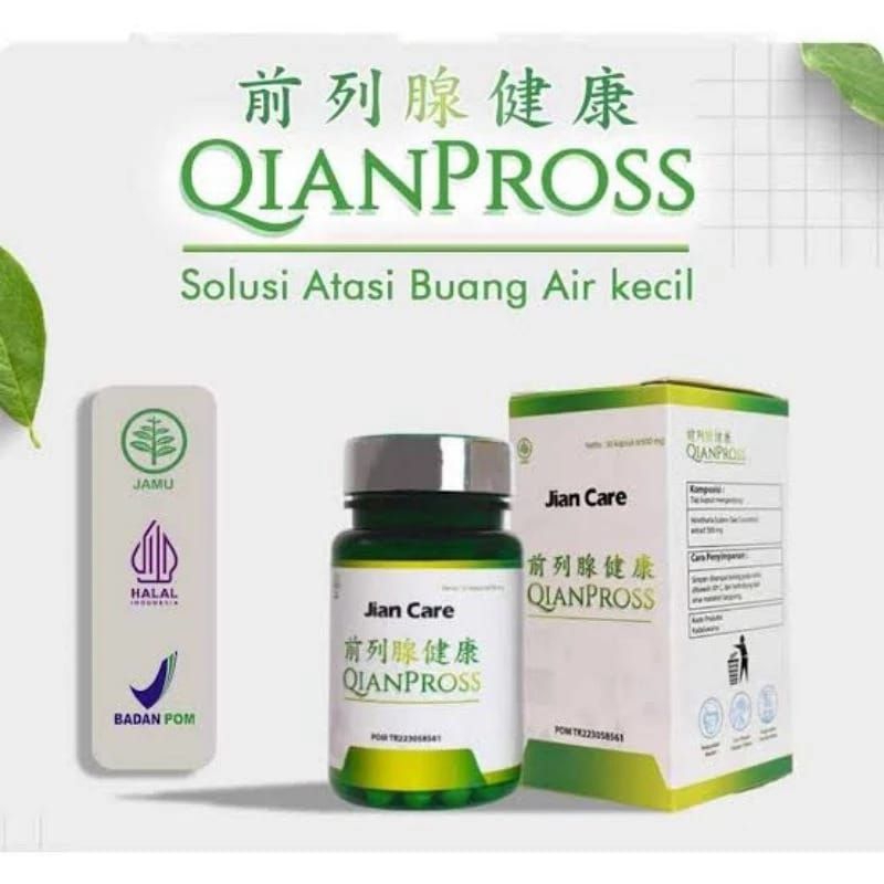 Jian Care Qianpross - Obat Herbal Untuk Meredakan Sering Kencing Prostat ISK