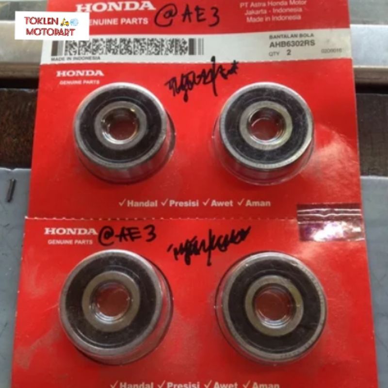 BEARING/LAHER 6302 (AHB6302RS) ORIGINAL HONDA AHM