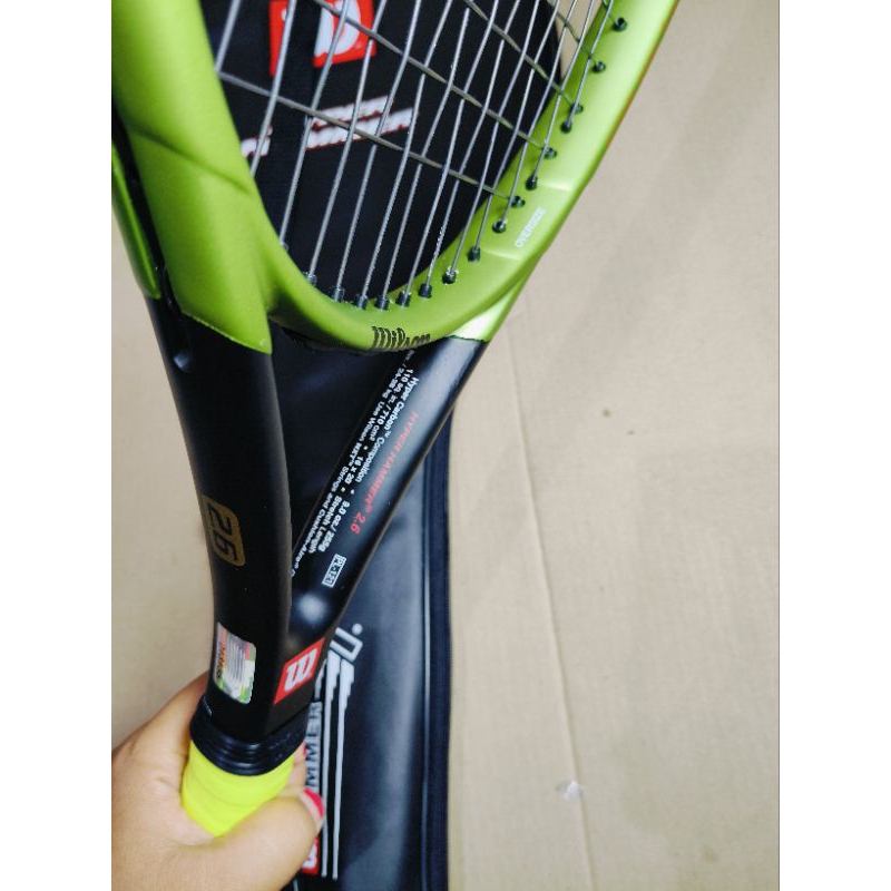 RAKET TENIS WILSON HYPER HAMMER 2.6 FULL SET TAS DAN GRIP