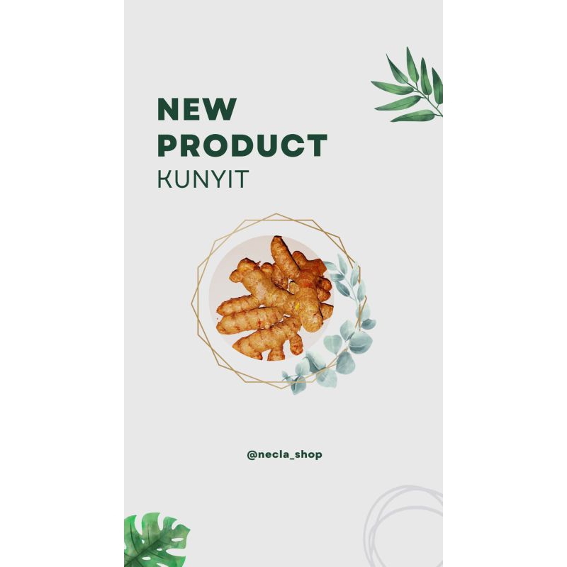 

Kunyit segar/kunyit fresh/empon-empon/bahan dapur/kunir