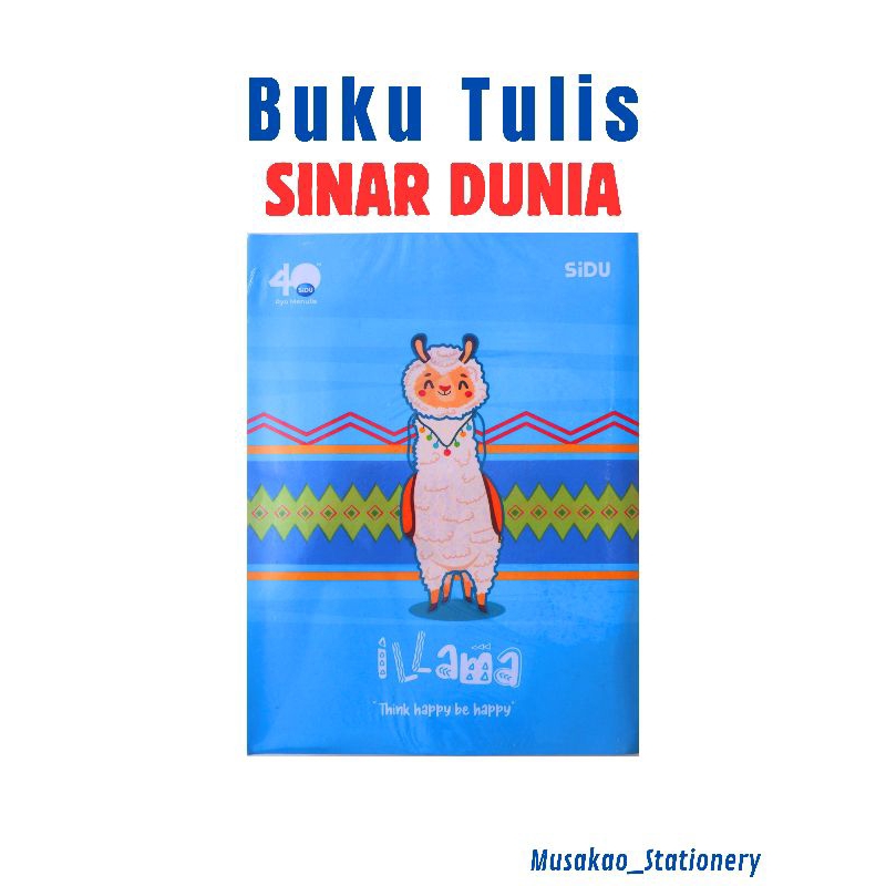 

Buku Tulis SIDU 38 Lembar 1 Pack / Buku Tulis SIDU 1 Pack 10 pcs / Buku Tulis Sinar Dunia