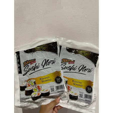 

TOKINORI SUSHI NORI 50 SHEET / SUSHI NORI / YAKINORI / NORI HALAL / DRIED SEAWEED / NORI GIMBAB