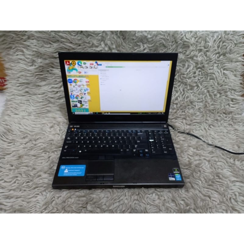 Laptop Dell Precision M4800 Ram 16gb SSD 512gb core i7 gen4 Siap pakai