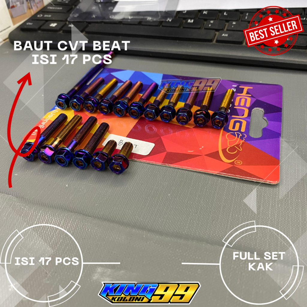baut probolt flower cvt blue heng beat karbu scoopy vario 110 karbu kunci 8