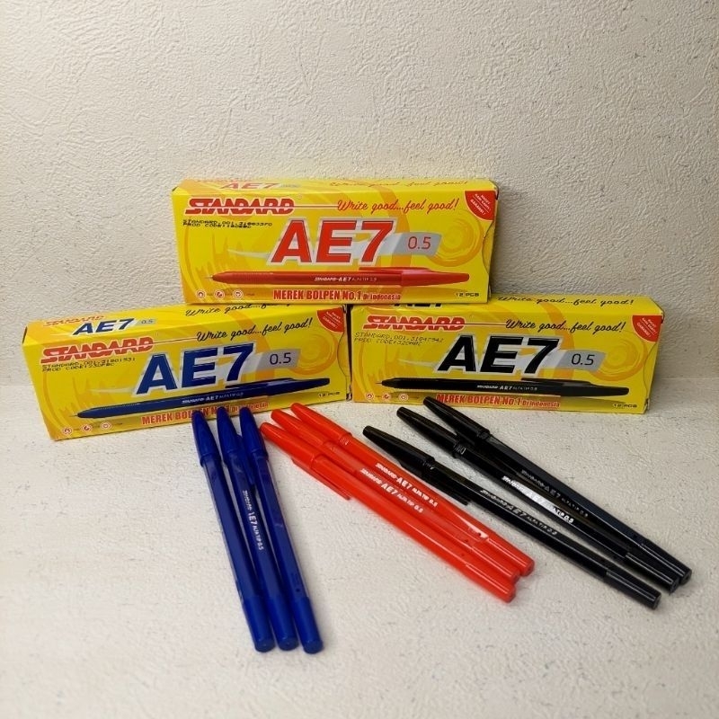 

CTK031 Pulpen Standard AE 7 0.5mm 1 Lusin (12pcs)