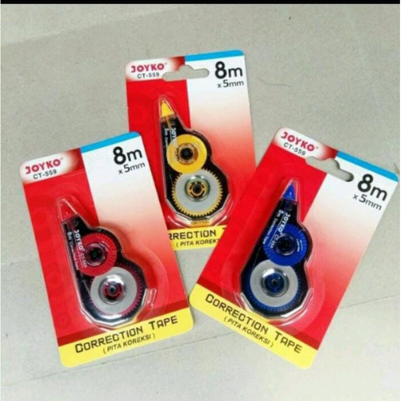 

Correction Tape Kertas Pita JOYKO CT-559/ Correction Tipe X Roll