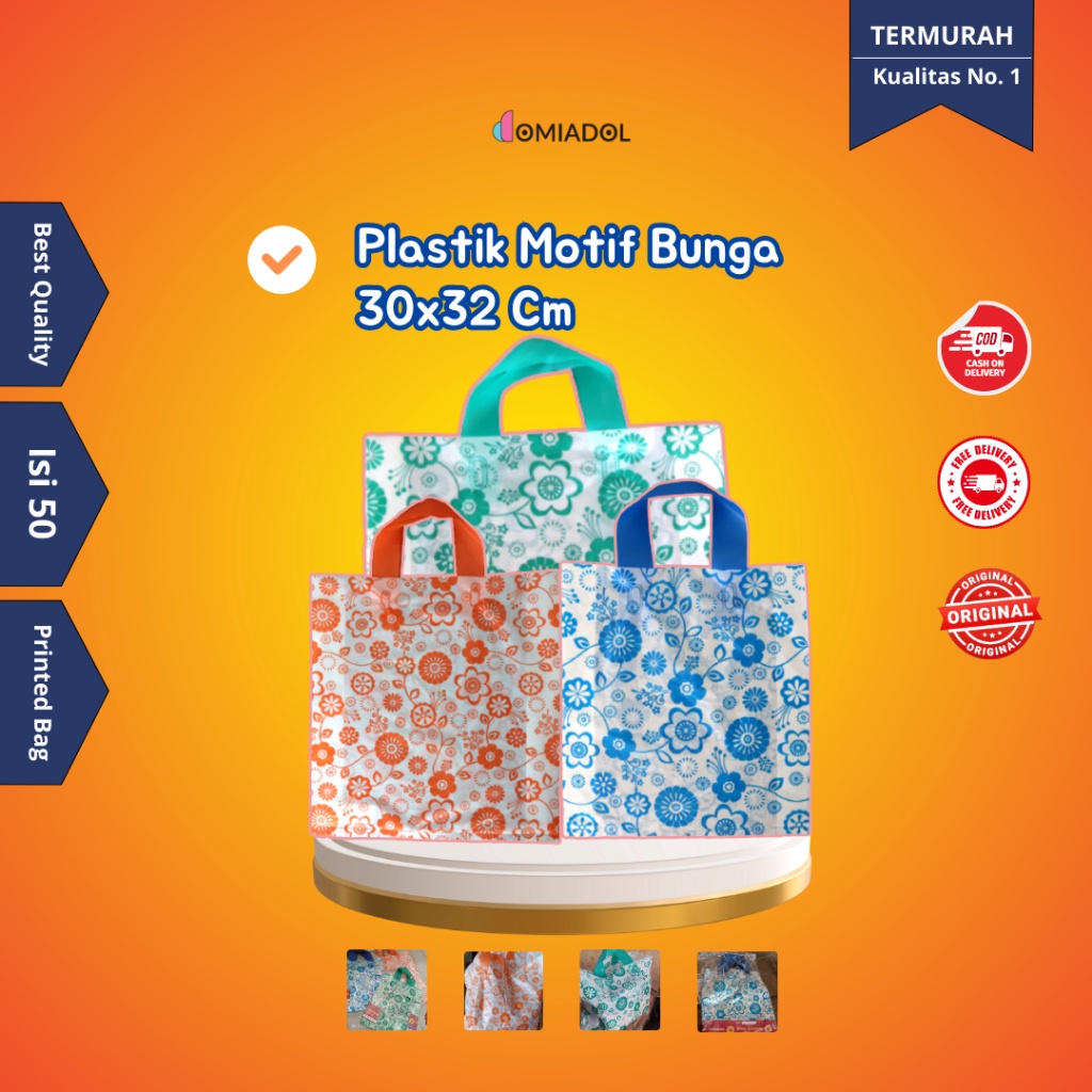 

Kantong Plastik Olshop Motif Bunga 3x32 Cm 5 Pcs