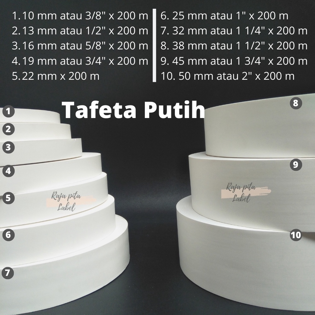 

PITA TAFETA LAUNDRY PUTIH