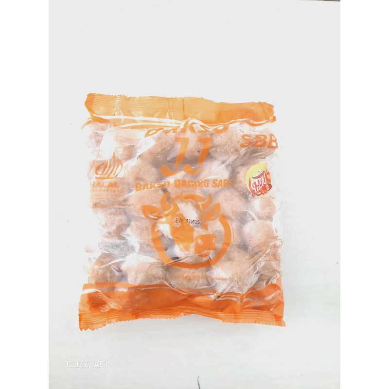 

JJ Bakso Sapi Polos Hot 500g isi 25pc orange