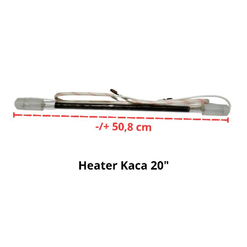Heater Kaca 20" | Heater Kulkas | Heater Kaca Pemanas Kulkas 20"