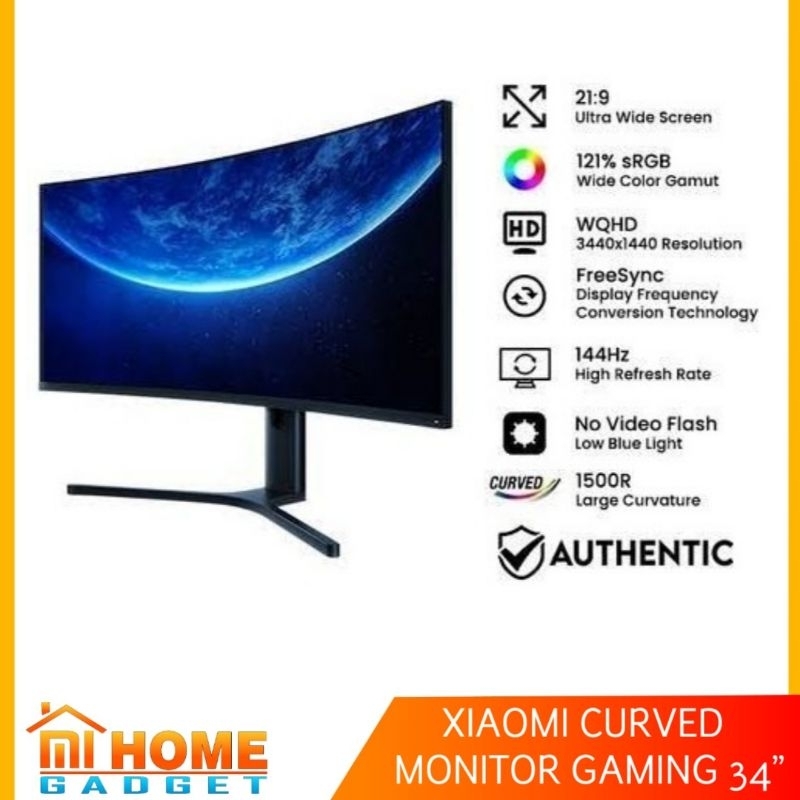 XIAOMI MONITOR 34 INCH CURVED GAMING