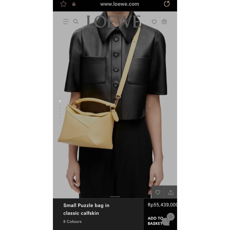 TAS KULIT LOEWE PUZZLE RARE
