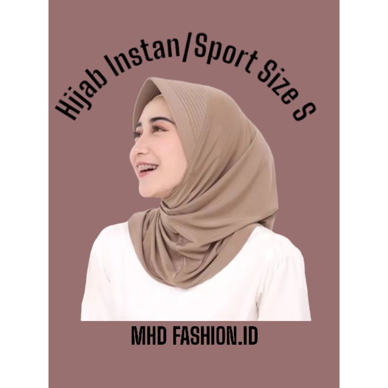 Mhd- Kerudung Snada Size S /Bergo Pet Tebal Sport,Hijab Instan