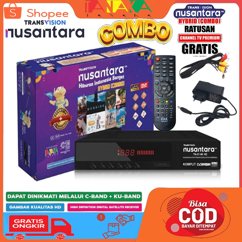 TRANSVISION NUSANTARA HD COMBO (S2+T2) (TERLARIS)