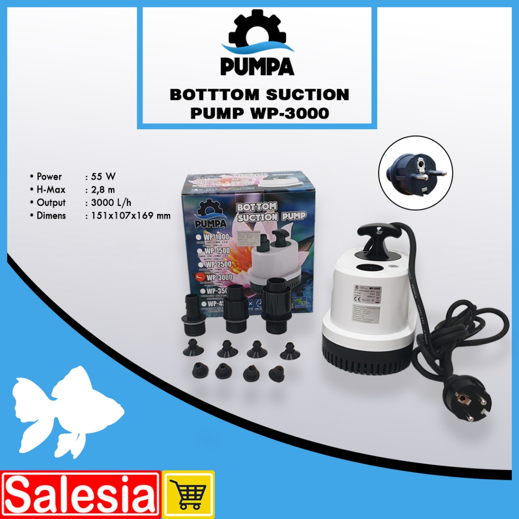 POMPA AIR PUMPA WP 3000 WATER PUMP KOLAM AQUARIUM