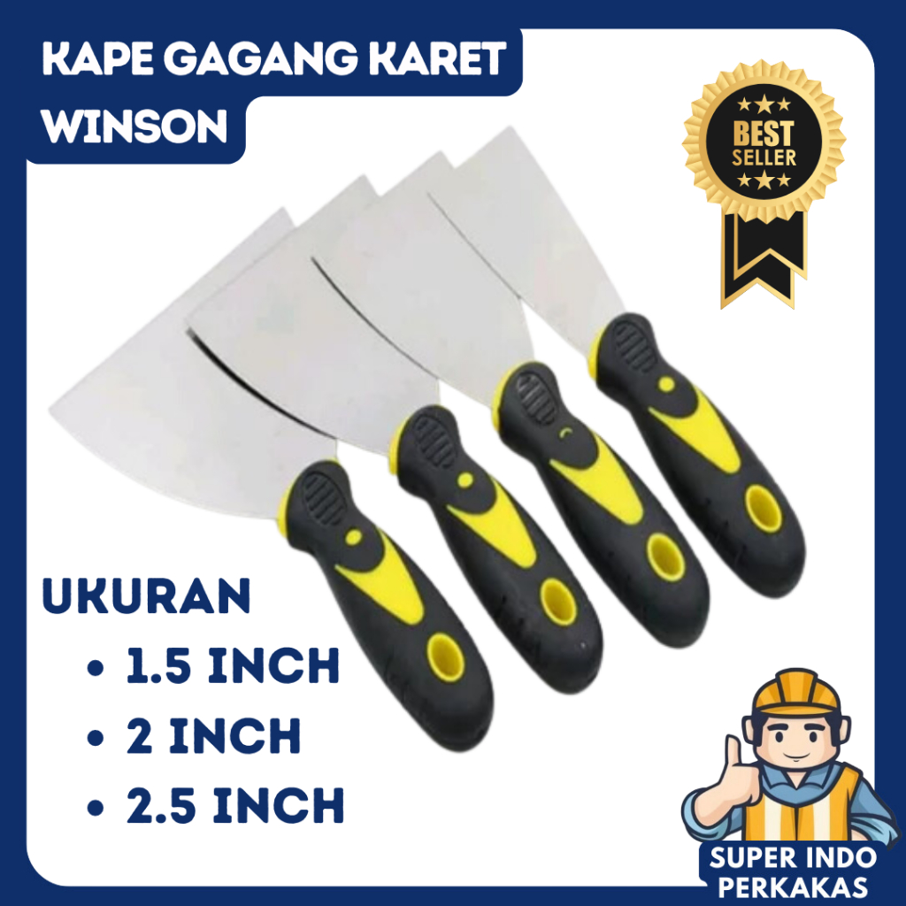 Kape stainles gagang karet Scrap berbagai ukuran Skrap WINSON