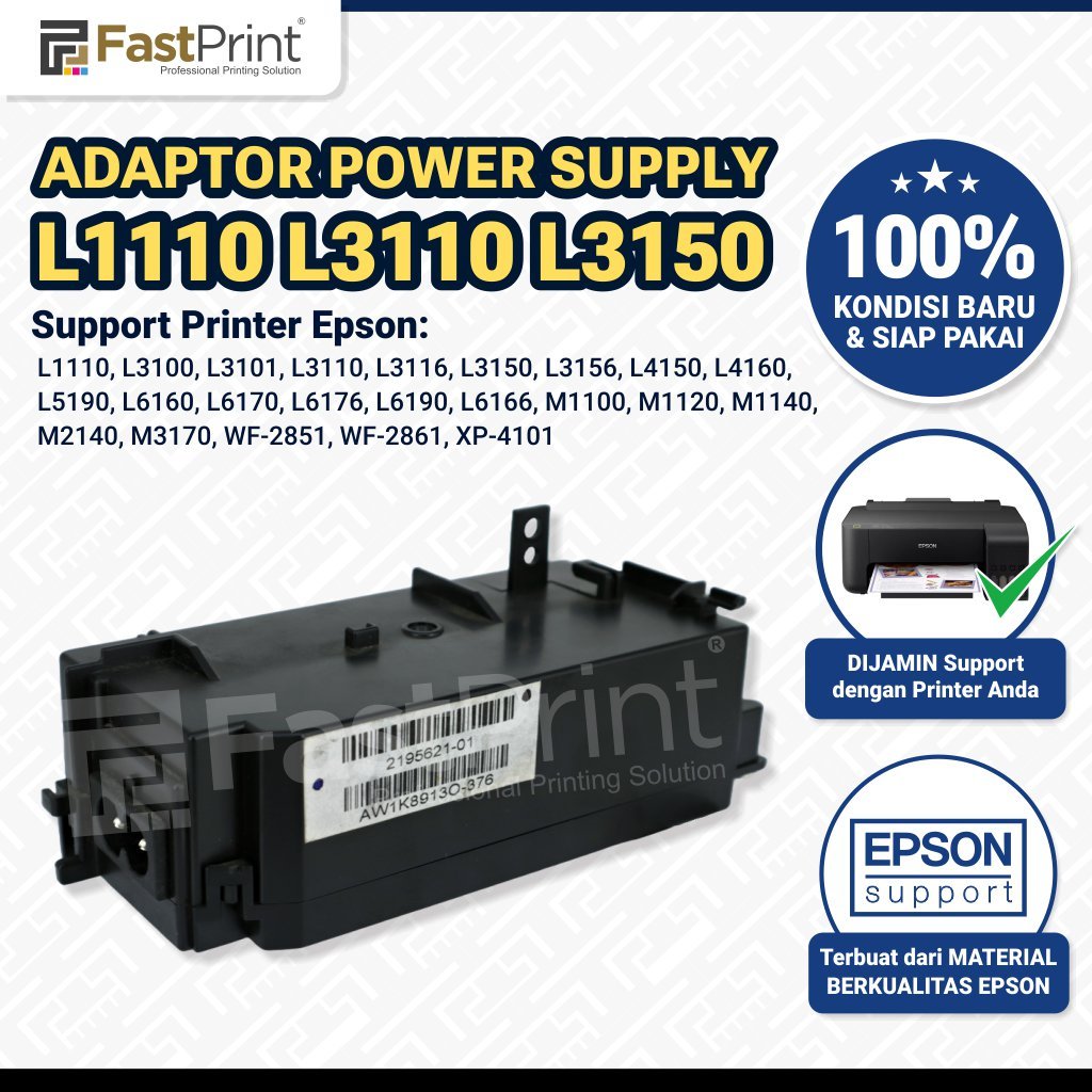 Fast Print Adaptor Power Supply Sparepart Printer L1110 L3110 L3150