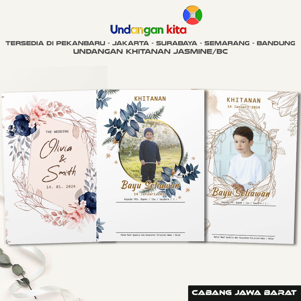 

Undangan Khitanan Softcover Jasmine / BC Undangan Kita Bandung