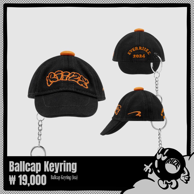 [PRE ORDER] MD BALL CAP KEYRING RIIZE EVERLAND EVER RIIZE OFFICIAL MURAH