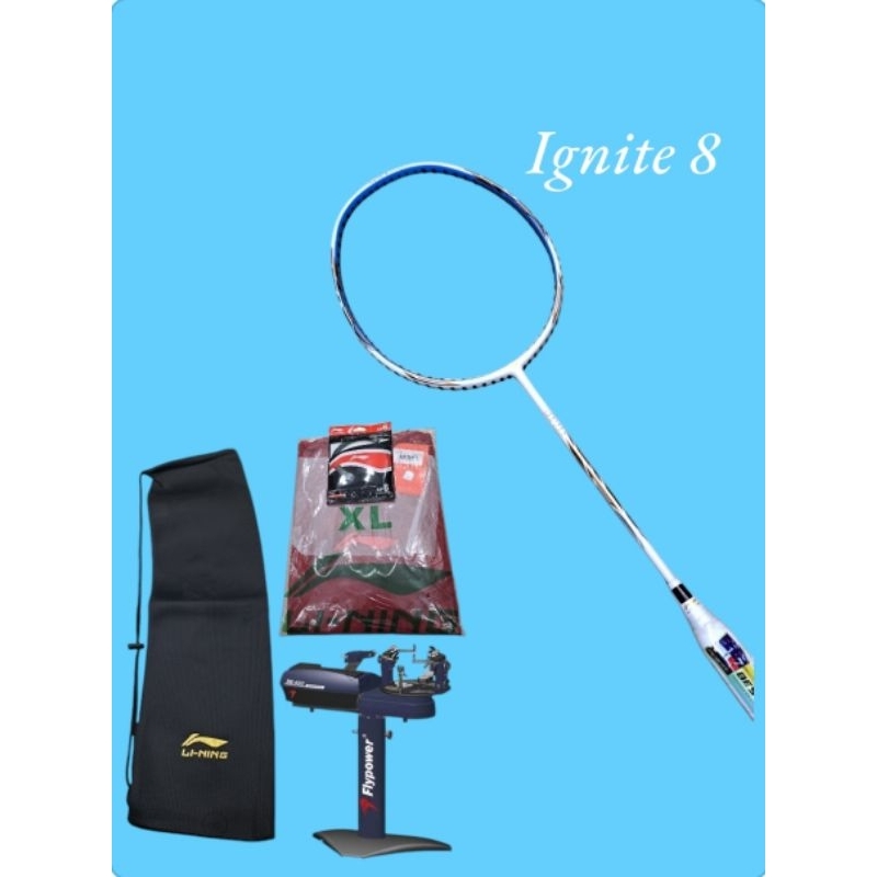 Raket Badminton Lining Ignite 8 / Raket Badminton Bulutangkis Ignite 8 Original
