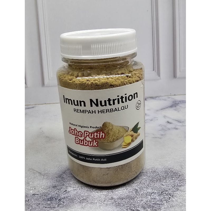

Jahe Putih Bubuk Premium || Jahe putih bubuk botol 150gram