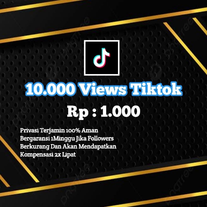 VIEWS TIKTOK TERMURAH (BERGARANSI)