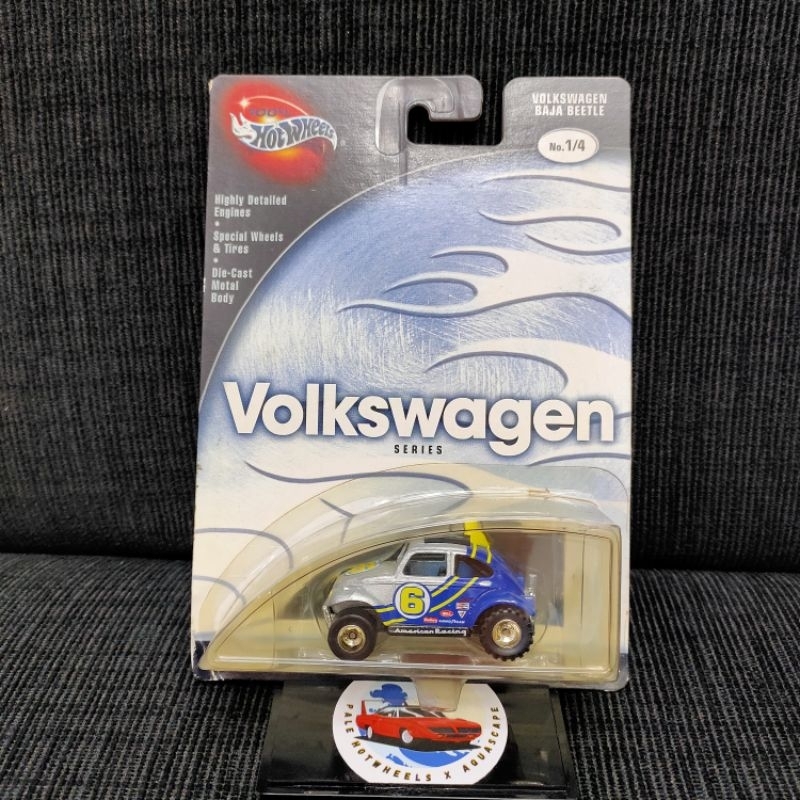 HOT WHEELS 100% VOLKSWAGEN BAJA BEETLE BIRU SILVE RARE