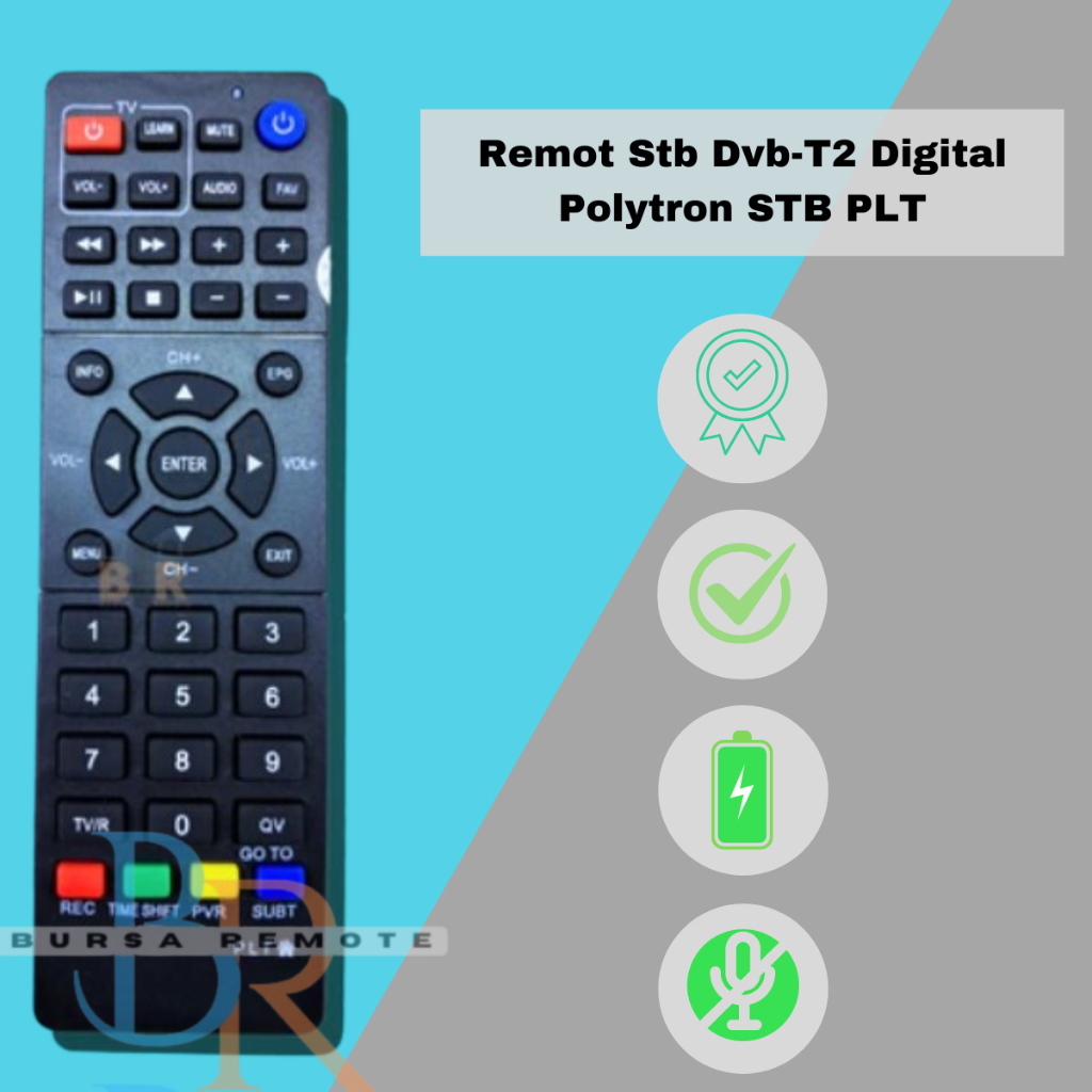 Remot Stb Dvb-T2 Digital Polytron STB PLT DV 600 Tanpa Setting