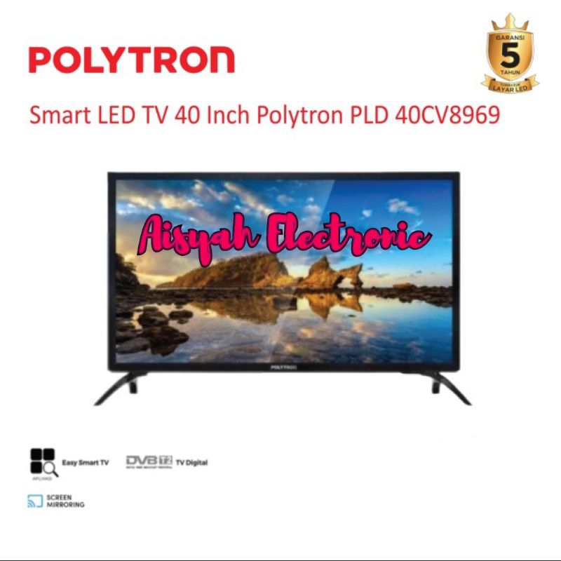 SMART TV POLYTRON 40CV8969 40 INCI FHD GARANSI 5 TAHUN