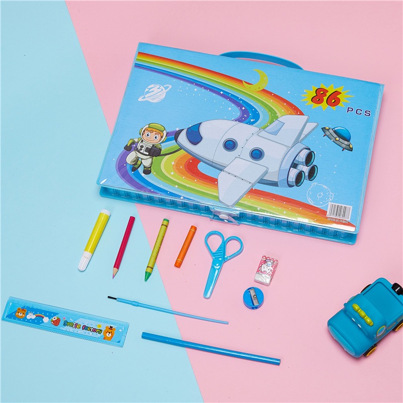 

SEJAHTERA SELALU - Alat Lukis Set 86 pcs Crayon Mewarnai Pensil Krayon Warna Alat Menggambar atau Mewarnai