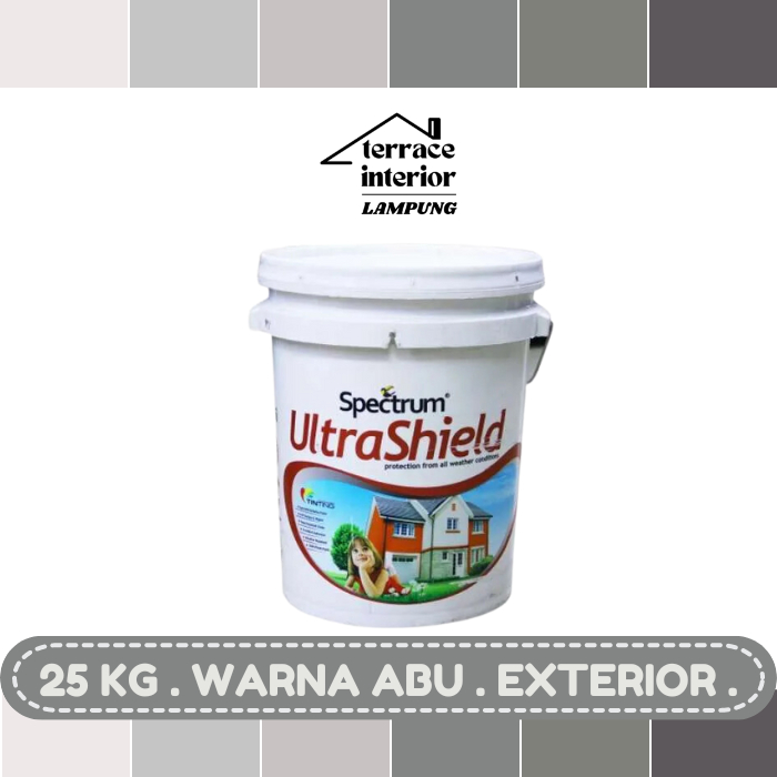 Cat Tembok Spectrum Ultrashield Warna Abu 25 Kg