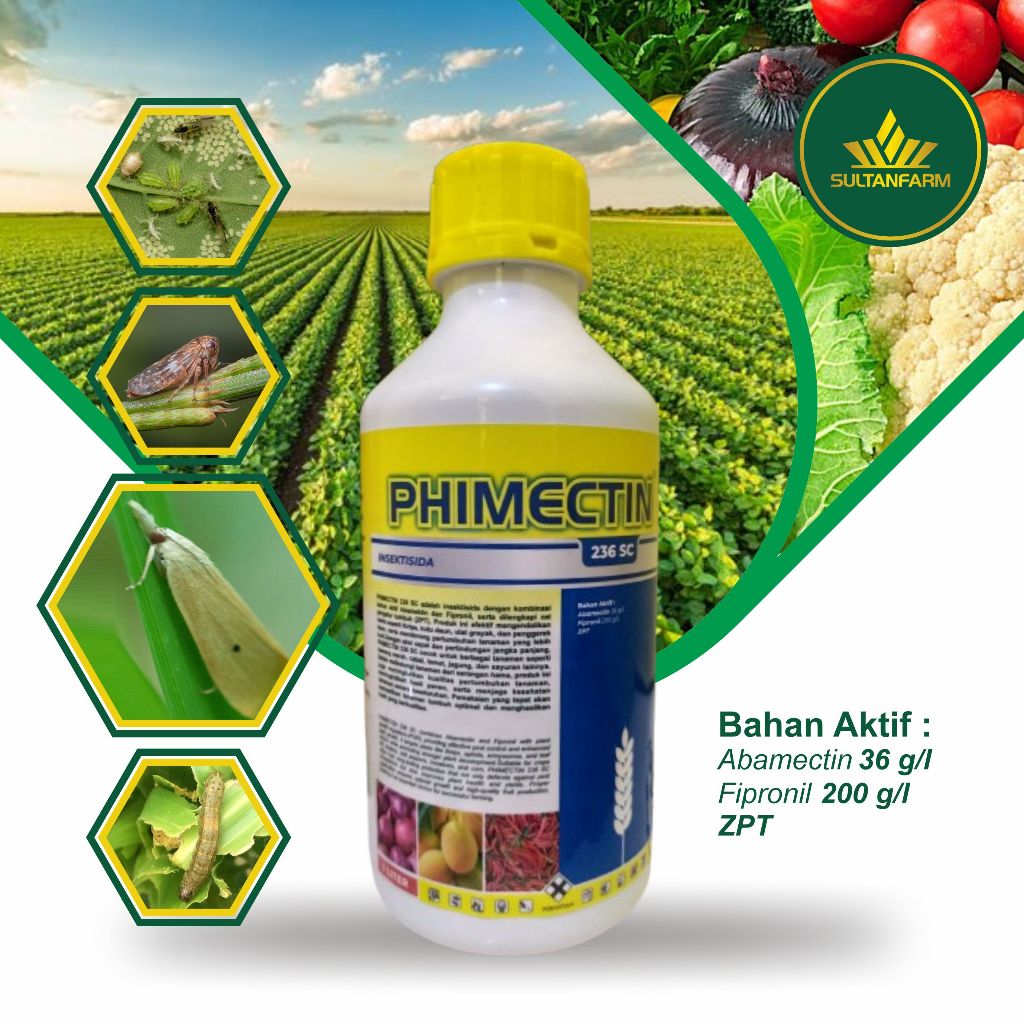 PHIMECTIN 236 SC Insektisida & ZPT 500 ml Abamektin Fipronil