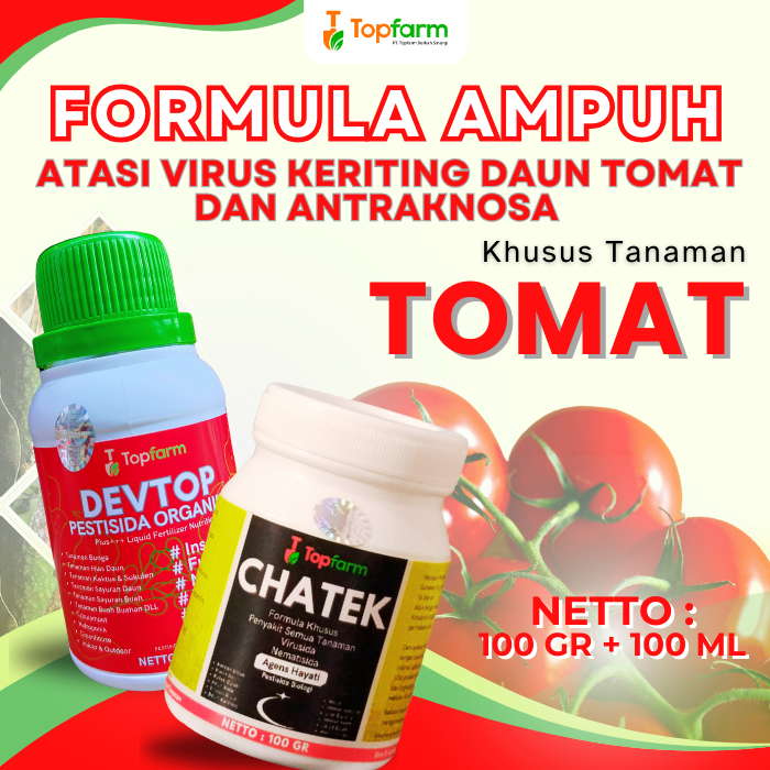 Pestisida Topfarm / Obat Hama Tanaman Daun Tomat / Obat Hama Tomat / Obat Hama Ulat Tomat / Obat Ham