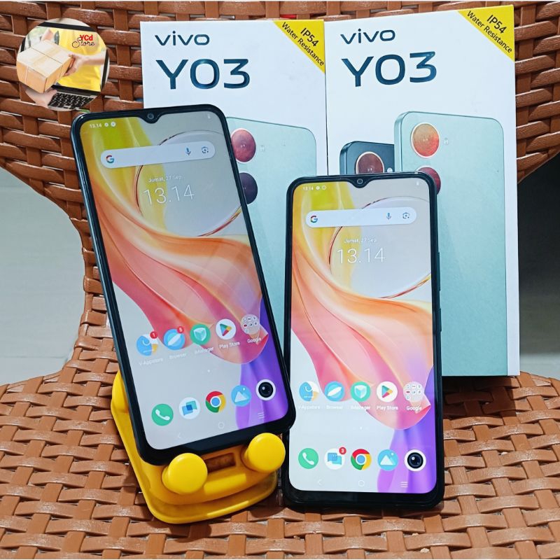Hp android vivo Y03 8Gb 128Gb bekas mulus like new original fullset
